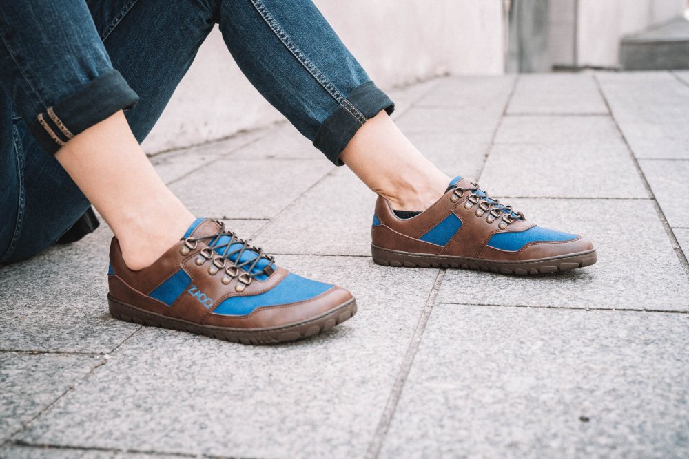 Hiqe Low Brown Blue Waterproof