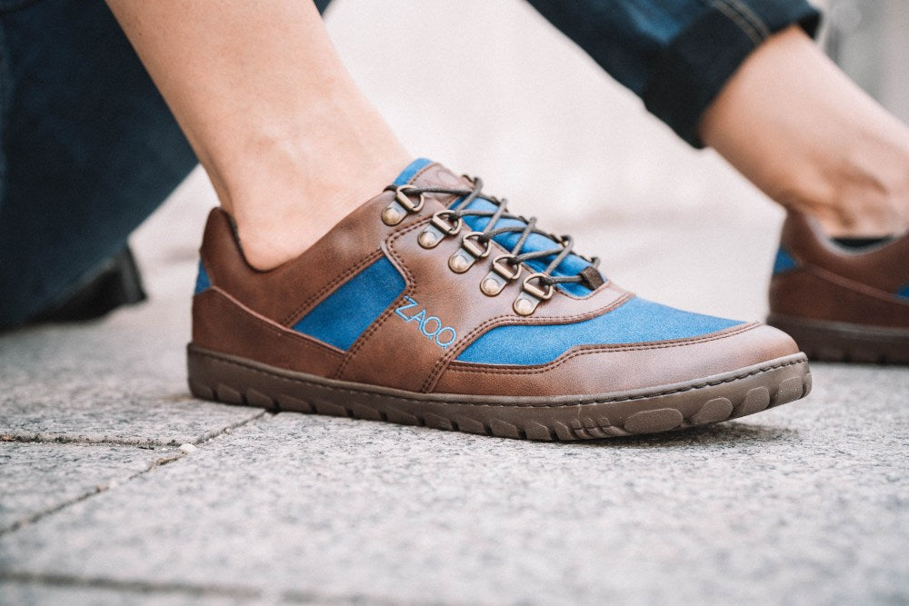 Hiqe Low Brown Blue Waterproof