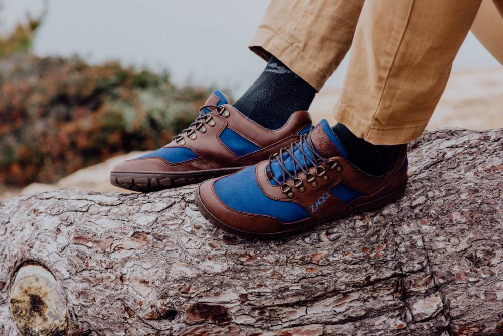 Hiqe Low Brown Blue Waterproof