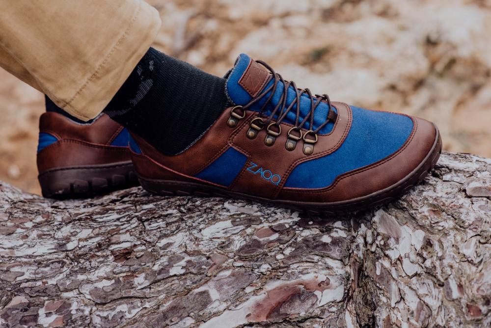 Hiqe Low Brown Blue Waterproof