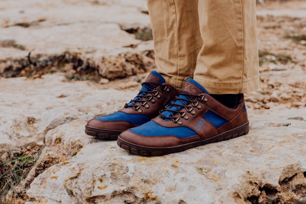 Hiqe Low Brown Blue Waterproof