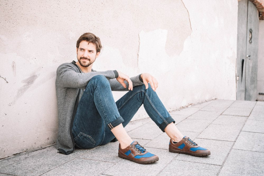 Hiqe Low Brown Blue Waterproof