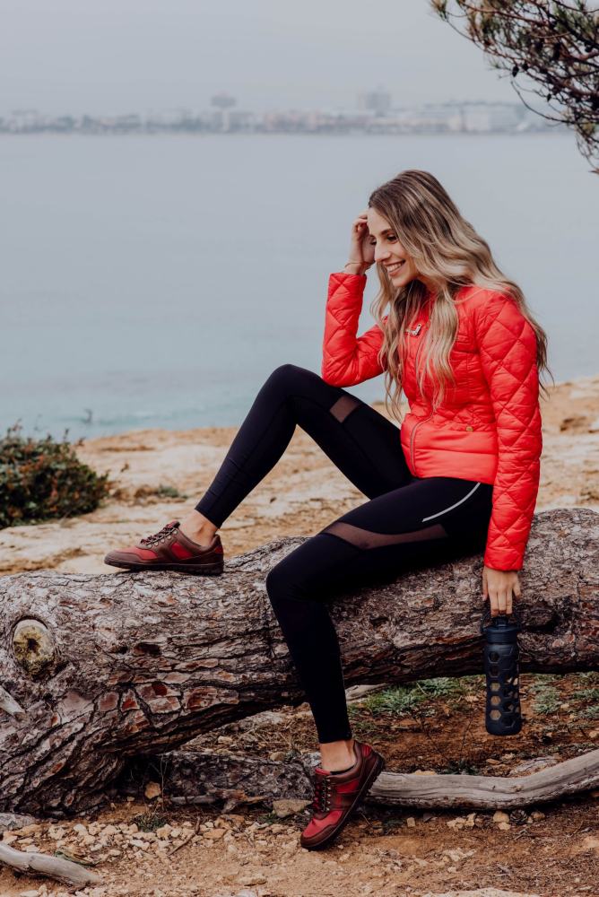 Hiqe Low wegańska wielbłąda czerwona wodoodporność