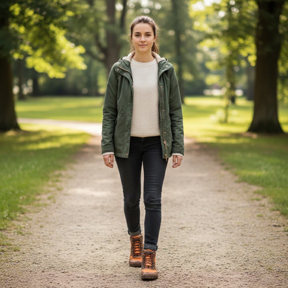 Hiqe Mid Wegańska pomarańczowa wodoodporna