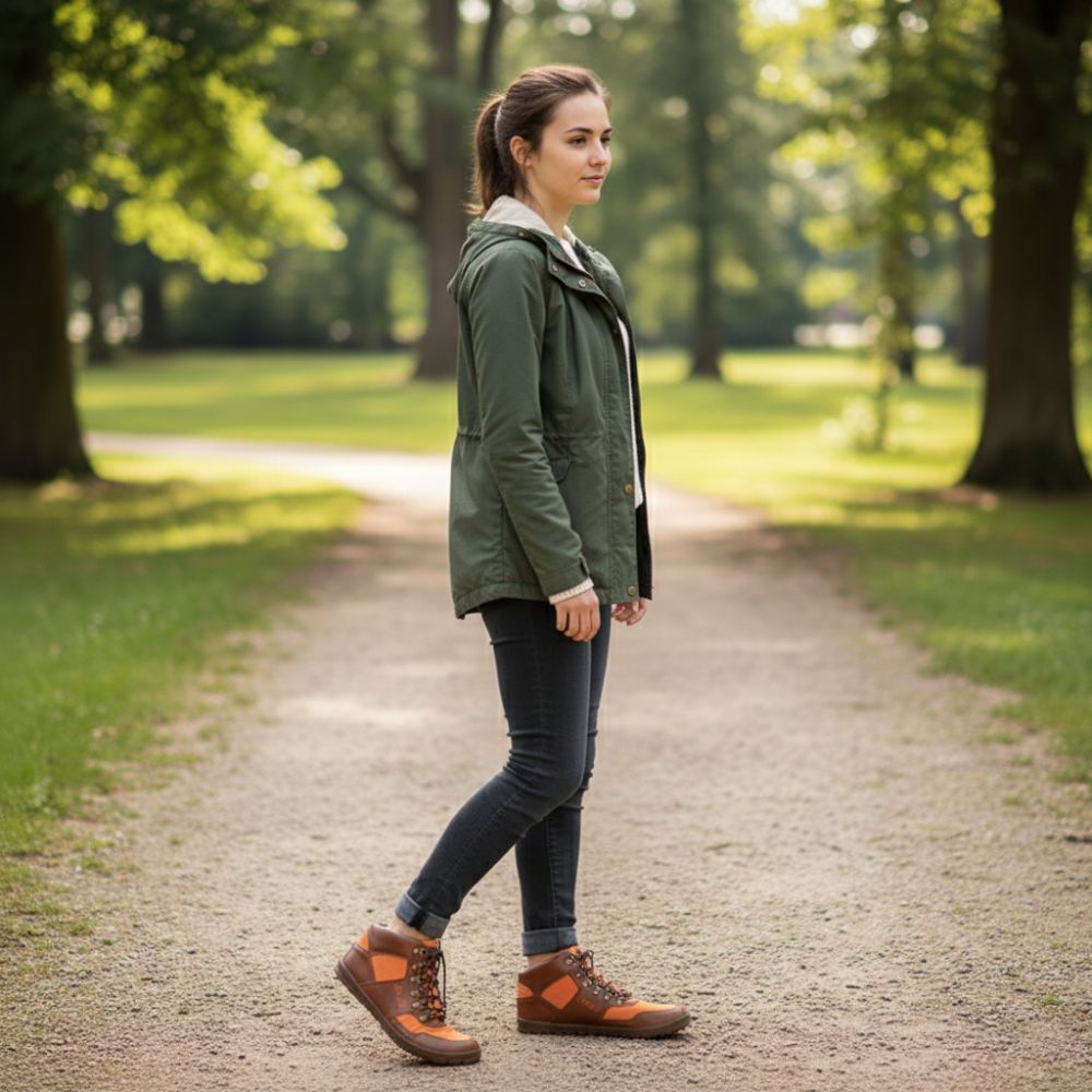 Hiqe Mid Wegańska pomarańczowa wodoodporna